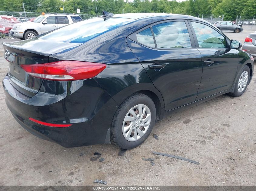 VIN KMHD74LF3HU424776 2017 HYUNDAI ELANTRA SE