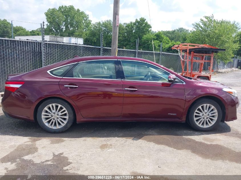 2014 Toyota Avalon Hybrid Limited VIN: 4T1BD1EB5EU026845 Lot: 39651225