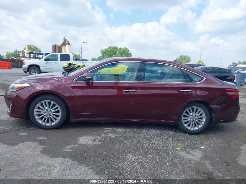 2014 Toyota Avalon Hybrid Limited VIN: 4T1BD1EB5EU026845 Lot: 39651225