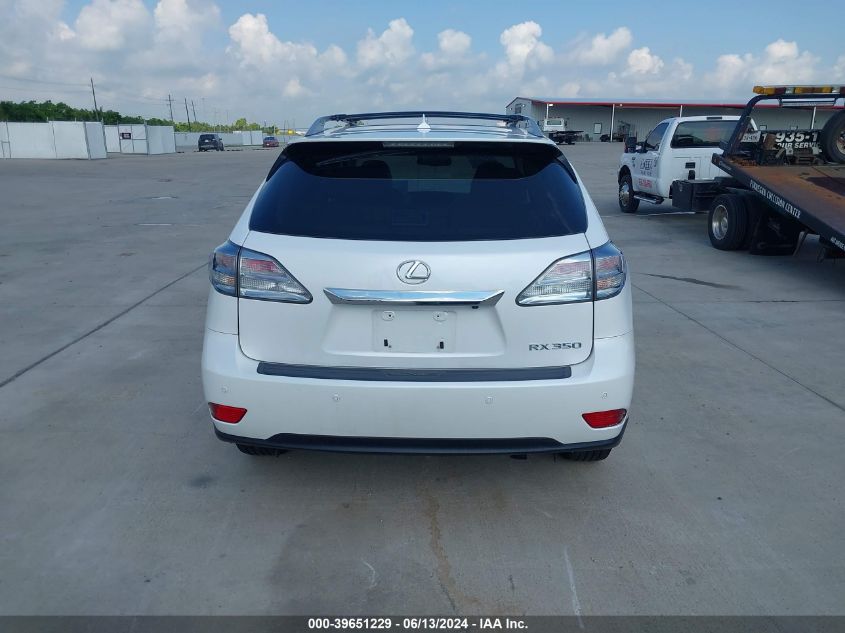 2011 Lexus Rx 350 VIN: 2T2BK1BA2BC090142 Lot: 39651229
