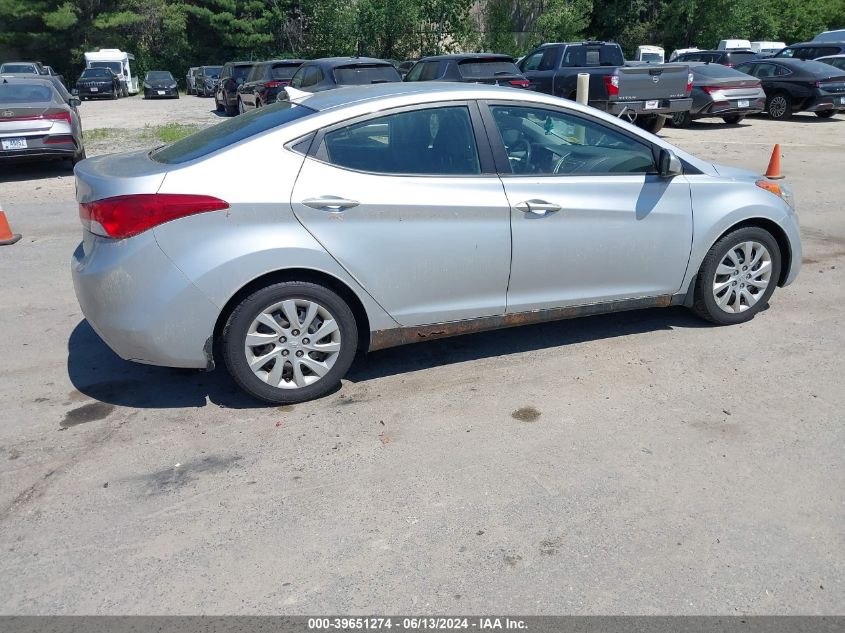 2012 Hyundai Elantra Gls VIN: 5NPDH4AE4CH099649 Lot: 39651274