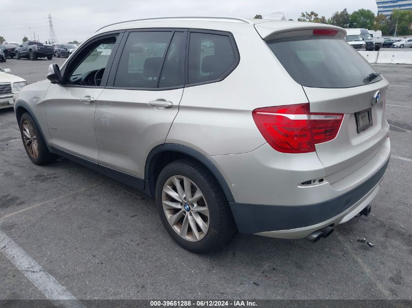 2013 BMW X3 xDrive28I VIN: 5UXWX9C58D0A26791 Lot: 39651288