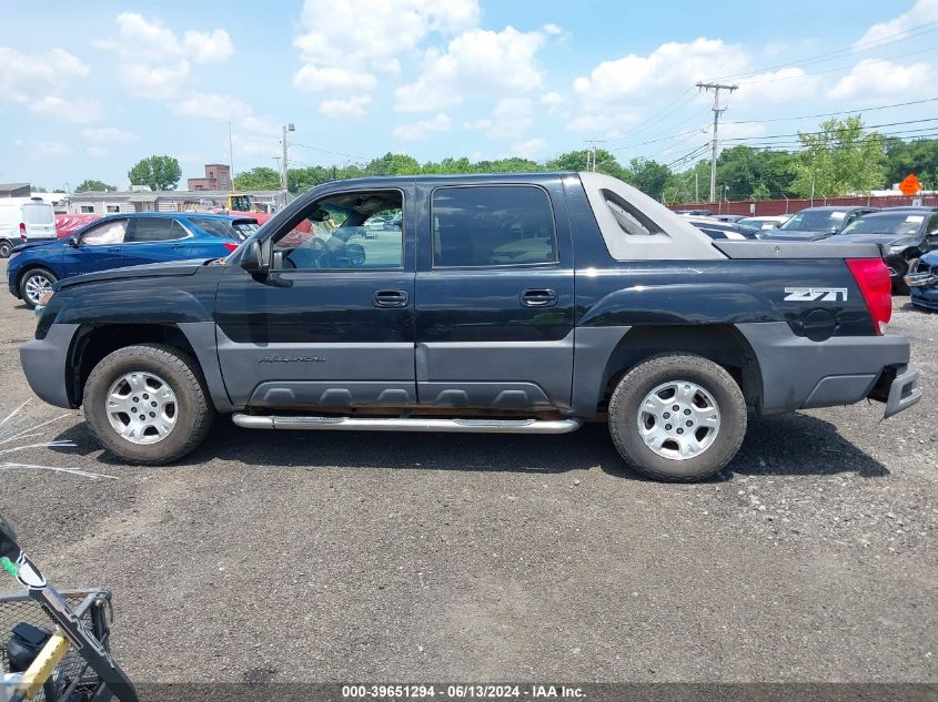 2003 Chevrolet Avalanche 1500 VIN: 3GNEK13T23G116514 Lot: 39651294