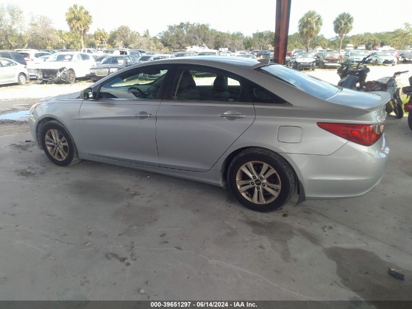 2013 Hyundai Sonata Gls VIN: 5NPEB4AC5DH670829 Lot: 39651297