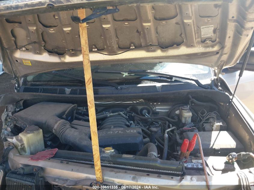 2008 Toyota Tundra Sr5 4.7L V8 VIN: 5TFRT54178X019016 Lot: 39651335