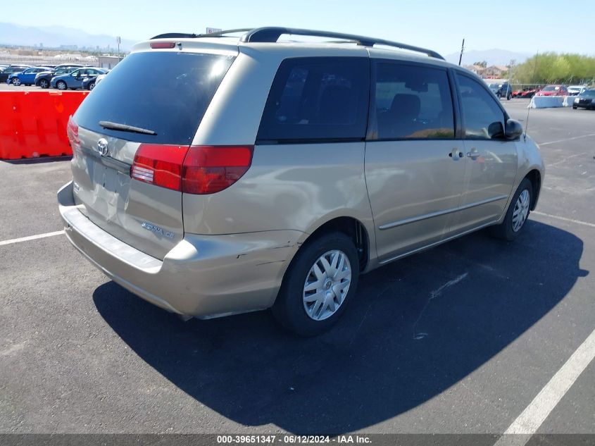 2004 Toyota Sienna Ce VIN: 5TDZA23C84S207549 Lot: 39651347