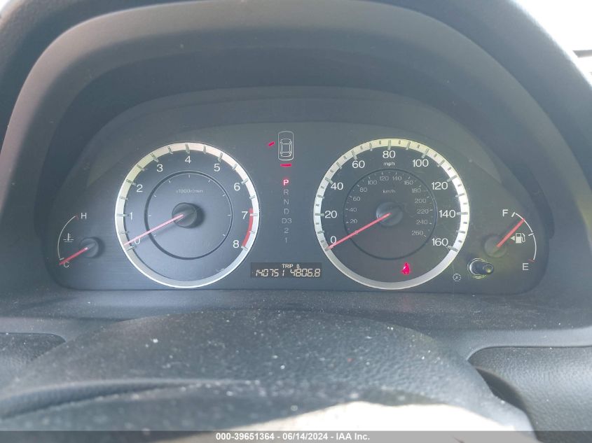 2011 Honda Accord 2.4 Lx VIN: 1HGCP2F3XBA124491 Lot: 39651364