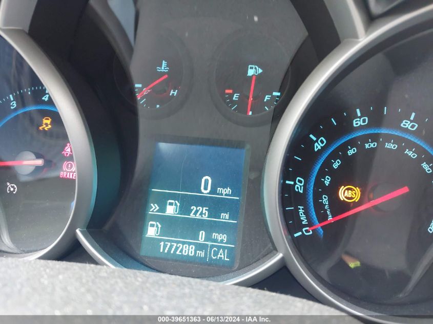 2012 Chevrolet Cruze Eco VIN: 1G1PK5SC5C7124587 Lot: 39651363