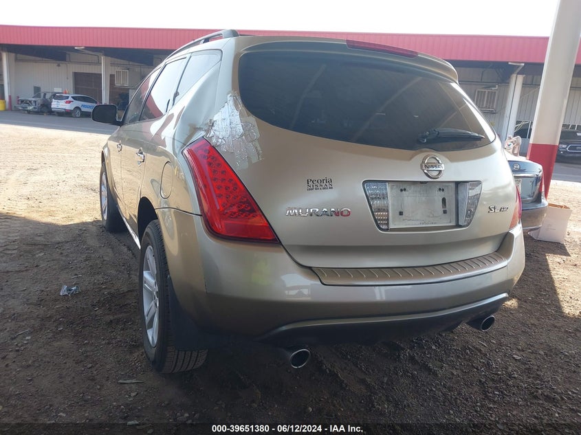 2007 Nissan Murano Sl VIN: JN8AZ08W67W611309 Lot: 39651380