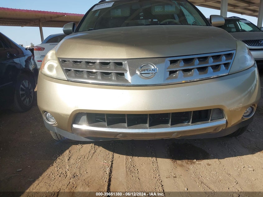 2007 Nissan Murano Sl VIN: JN8AZ08W67W611309 Lot: 39651380