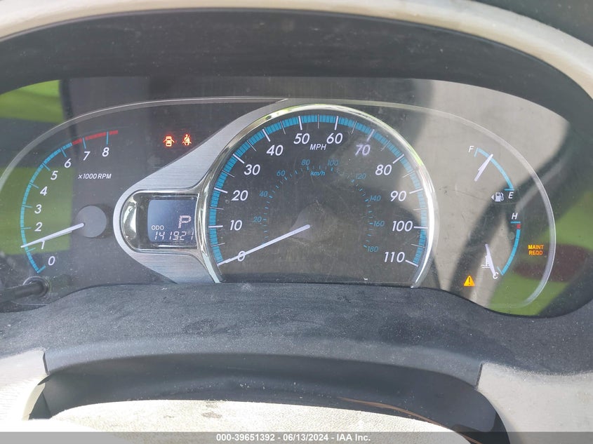 2012 Toyota Sienna Xle V6 8 Passenger VIN: 5TDYK3DC7CS199990 Lot: 39651392