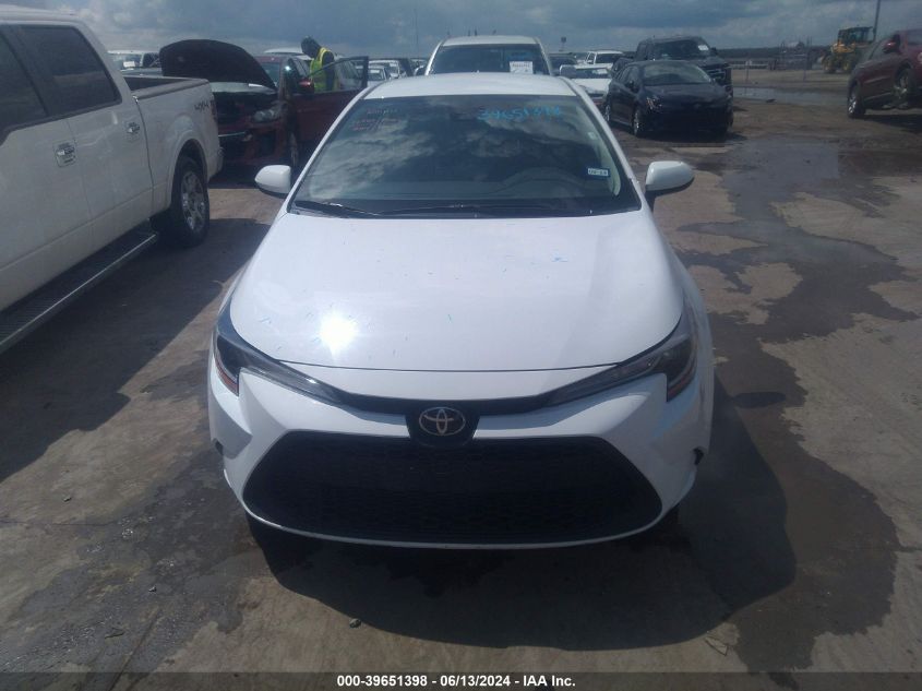 2021 Toyota Corolla Le VIN: 5YFEPMAE0MP257996 Lot: 39651398