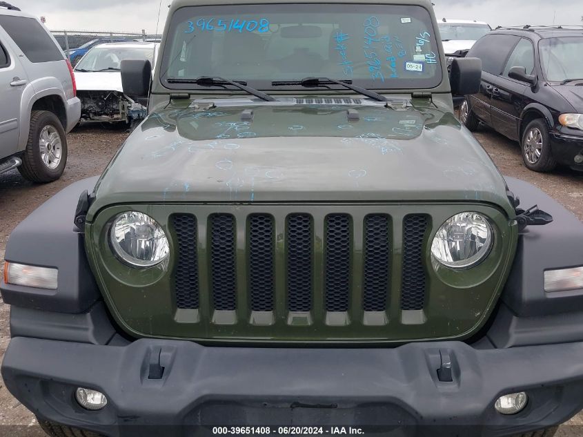 2021 Jeep Wrangler Unlimited Sport VIN: 1C4HJXDN0MW622051 Lot: 39651408