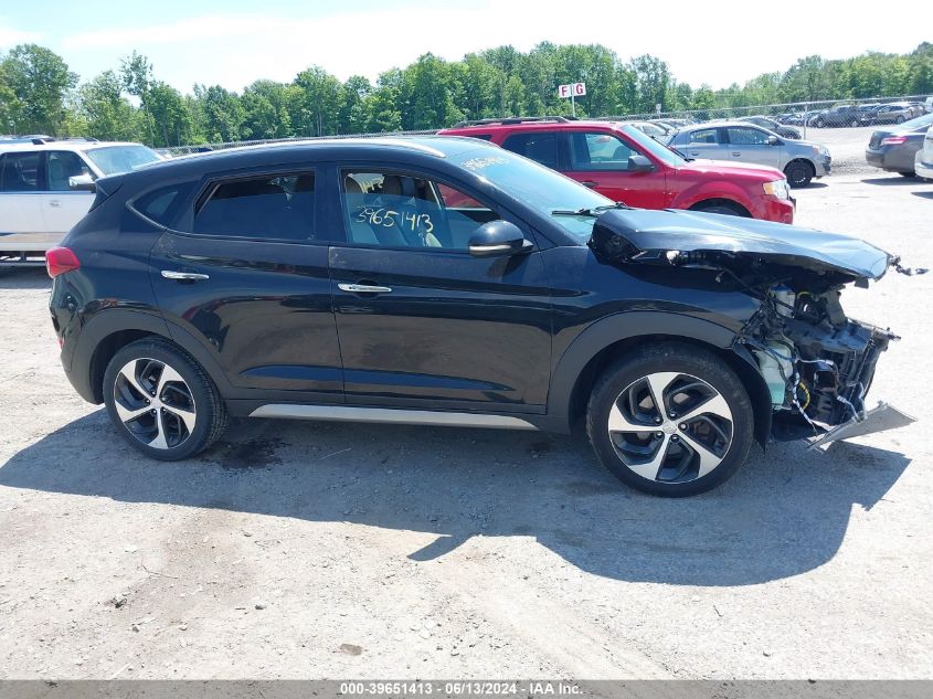 2017 Hyundai Tucson Limited VIN: KM8J3CA26HU271187 Lot: 39651413