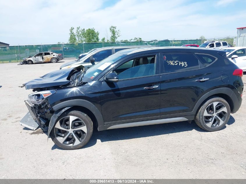 2017 Hyundai Tucson Limited VIN: KM8J3CA26HU271187 Lot: 39651413
