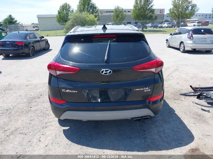 2017 Hyundai Tucson Limited VIN: KM8J3CA26HU271187 Lot: 39651413