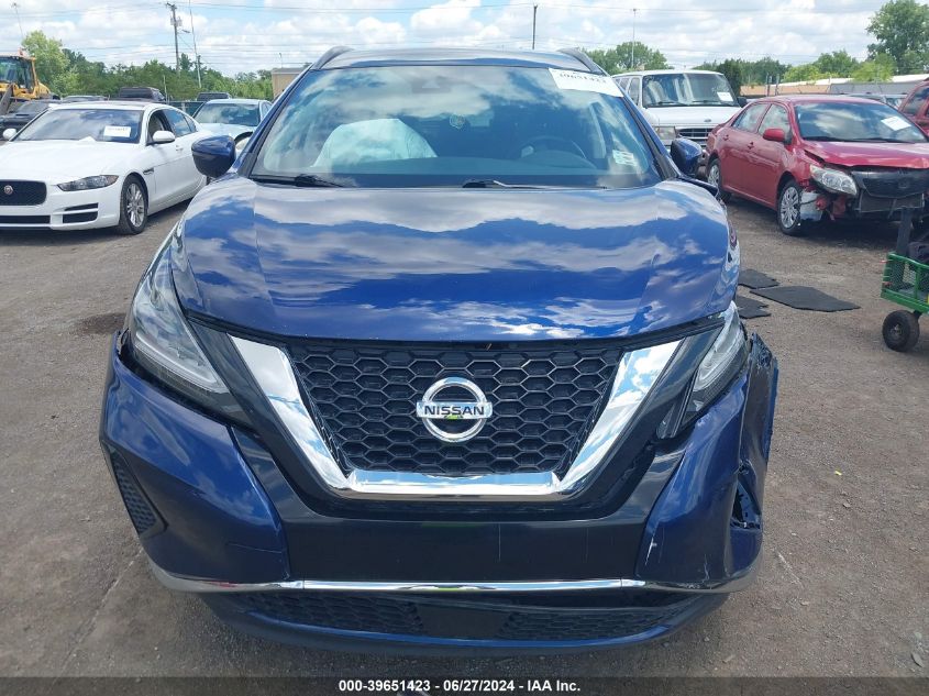 2020 Nissan Murano Sv Fwd VIN: 5N1AZ2BJ6LN104345 Lot: 39651423