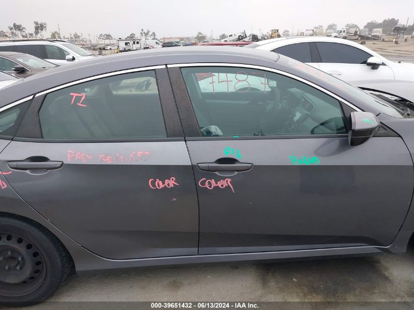 2018 Honda Civic Lx VIN: 2HGFC2F57JH580152 Lot: 39651432