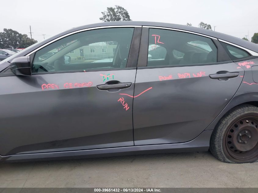 2018 Honda Civic Lx VIN: 2HGFC2F57JH580152 Lot: 39651432