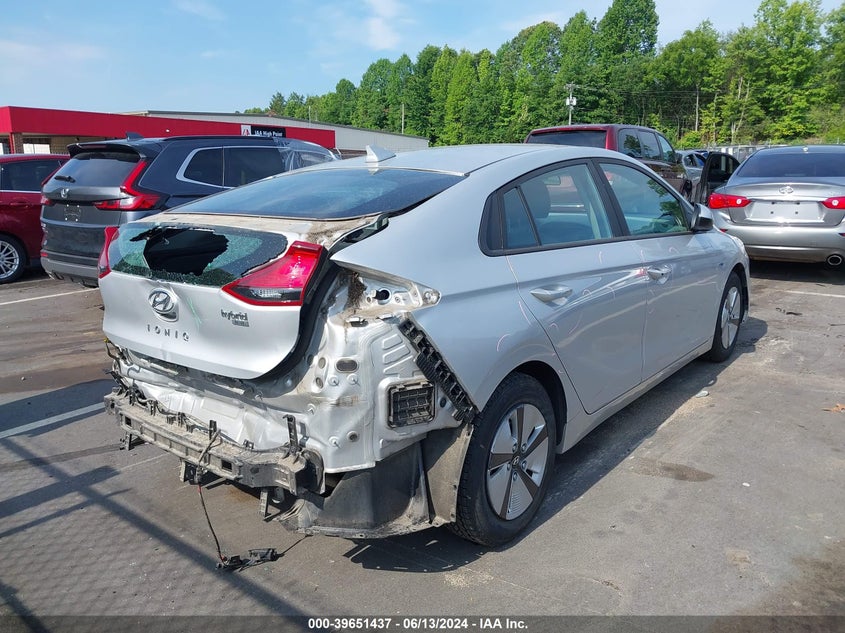 2018 Hyundai Ioniq Hybrid Blue VIN: KMHC65LC1JU064276 Lot: 39651437