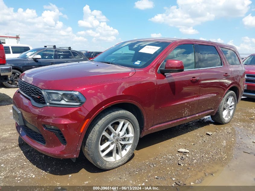 2022 Dodge Durango Gt Awd VIN: 1C4RDJDG5NC220121 Lot: 39651441