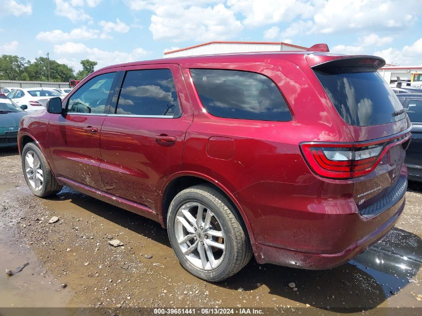 2022 Dodge Durango Gt Awd VIN: 1C4RDJDG5NC220121 Lot: 39651441