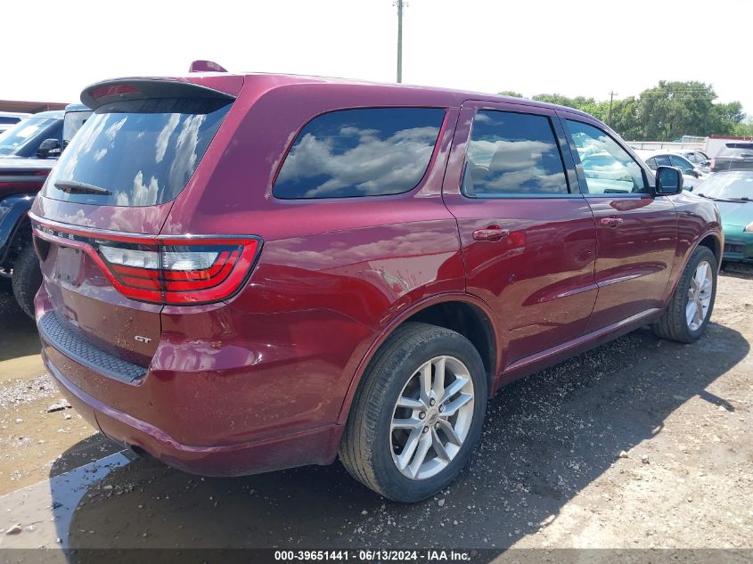 2022 Dodge Durango Gt Awd VIN: 1C4RDJDG5NC220121 Lot: 39651441