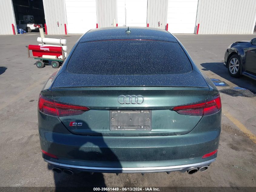 2018 Audi S5 3.0T Premium Plus VIN: WAUC4CF51JA023768 Lot: 39651449