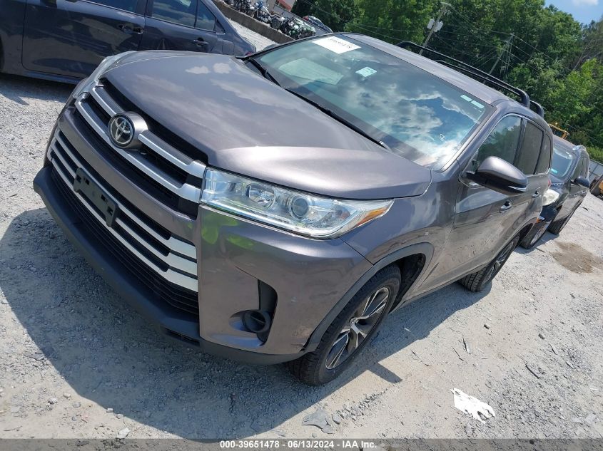 2019 Toyota Highlander Le VIN: 5TDZARFH9KS059926 Lot: 39651478