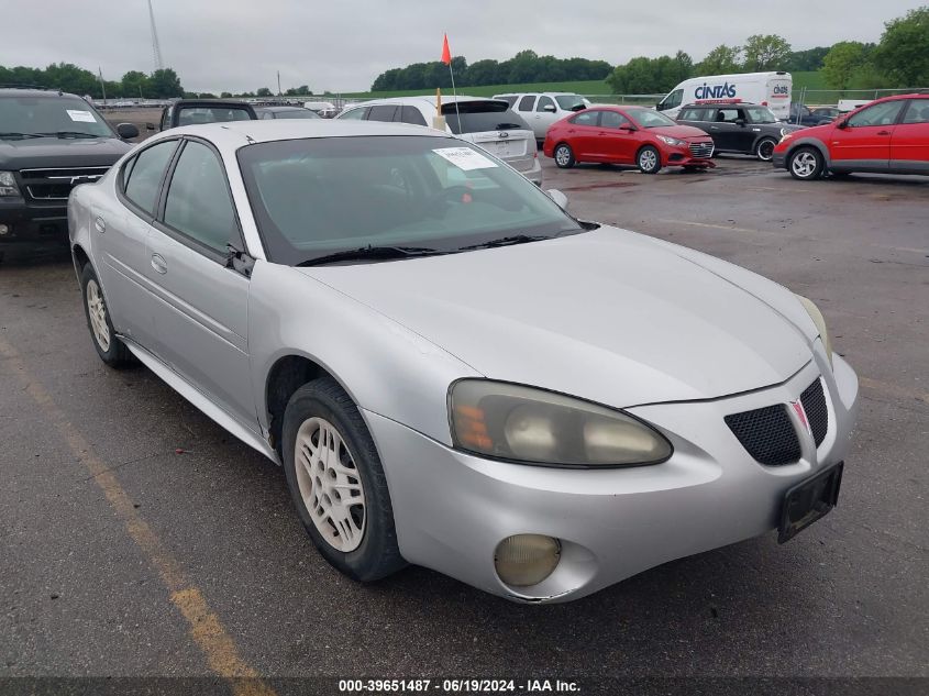 2004 Pontiac Grand Prix Gt1 VIN: 2G2WP522541261852 Lot: 39651487