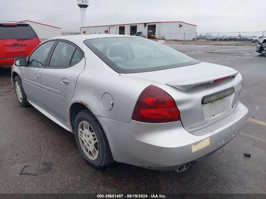 2004 Pontiac Grand Prix Gt1 VIN: 2G2WP522541261852 Lot: 39651487