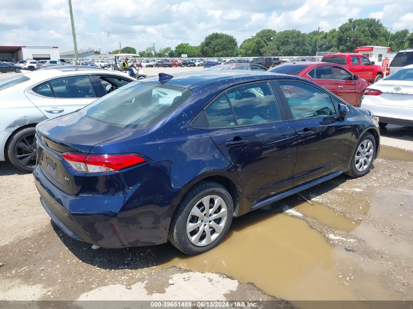 2022 Toyota Corolla Le VIN: 5YFEPMAE2NP333137 Lot: 39651489