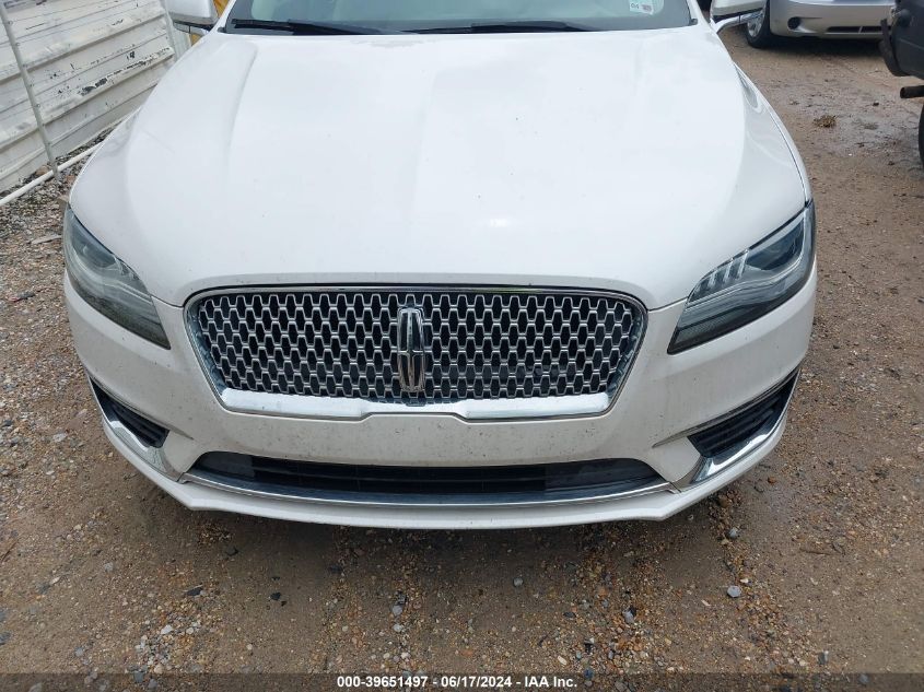 2019 Lincoln Mkz Standard VIN: 3LN6L5A90KR604142 Lot: 39651497