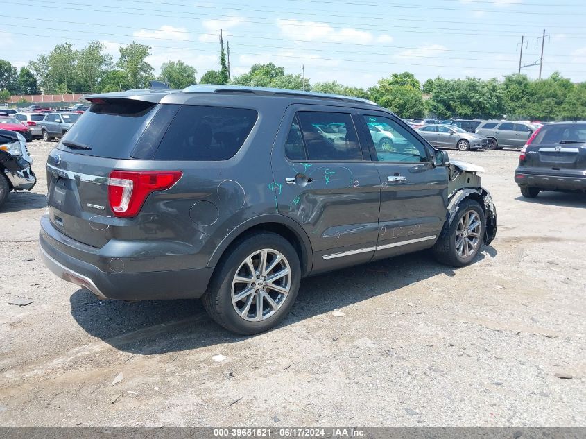 2016 Ford Explorer Limited VIN: 1FM5K7F80GGC13453 Lot: 39651521