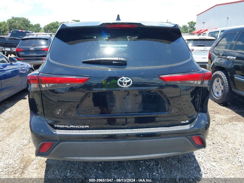 2023 Toyota Highlander Xle VIN: 5TDKDRAH4PS038229 Lot: 39651547