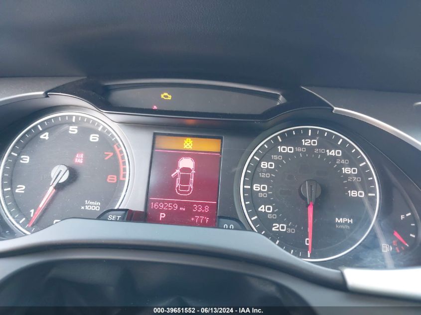 2012 Audi A4 2.0T Premium VIN: WAUAFAFL3CN001285 Lot: 39651552