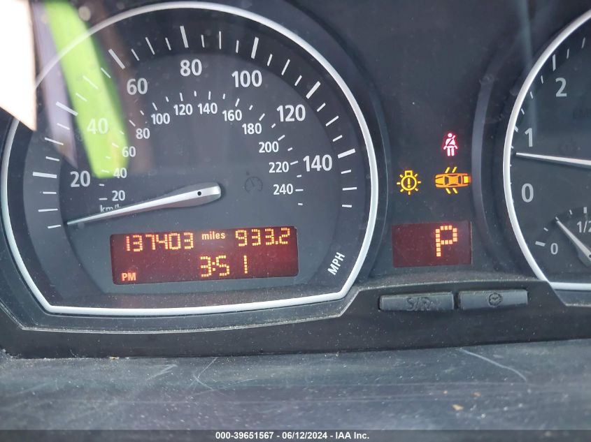 2005 BMW X3 3.0I VIN: WBXPA93465WD15040 Lot: 39651567