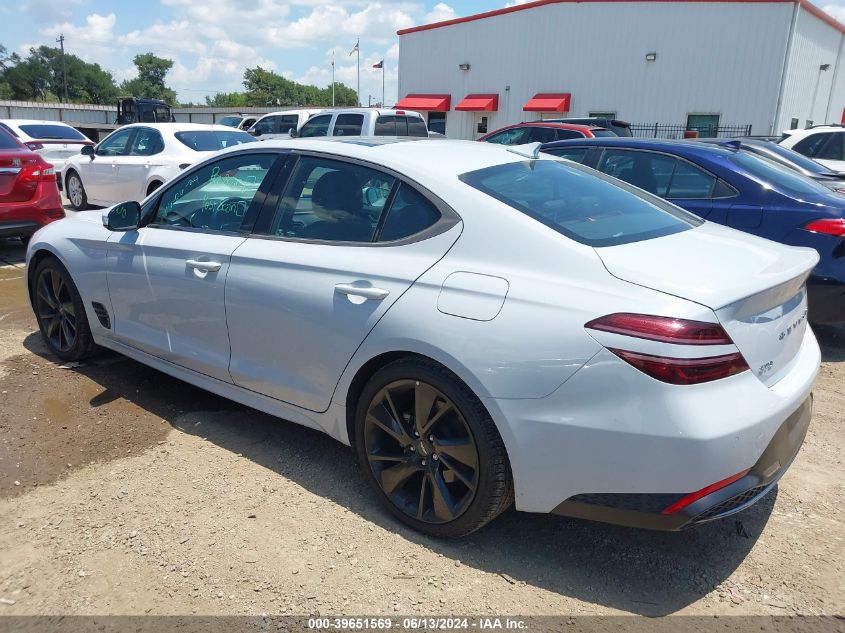 2023 Genesis G70 2.0T Rwd VIN: KMTG34TA6PU112405 Lot: 39651569