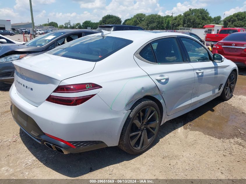 2023 Genesis G70 2.0T Rwd VIN: KMTG34TA6PU112405 Lot: 39651569