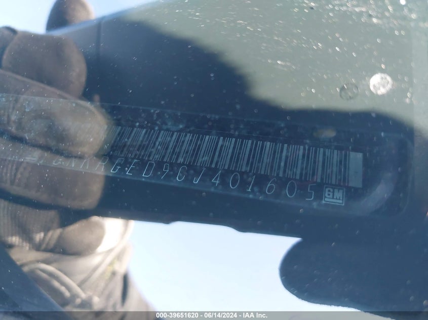 2012 Chevrolet Traverse 1Lt VIN: 1GNKRGED9CJ401605 Lot: 39651620