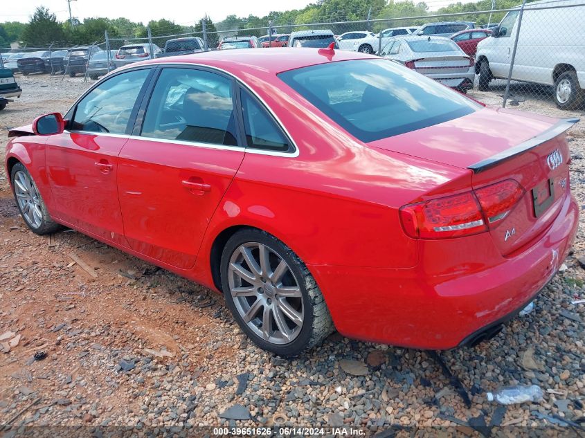 2011 Audi A4 2.0T Premium VIN: WAUHFAFLXBN030053 Lot: 39651626