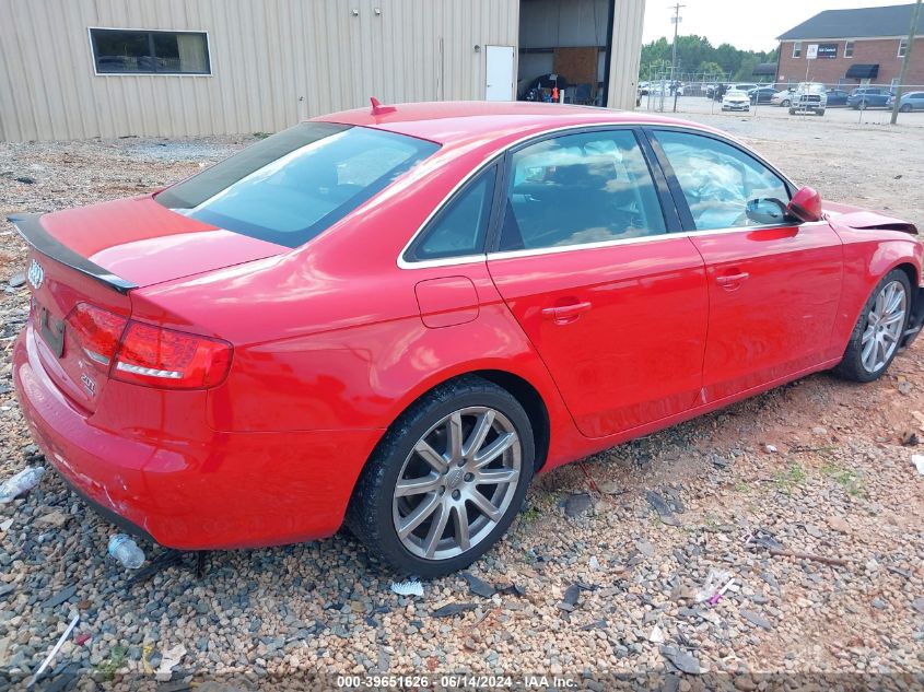 2011 Audi A4 2.0T Premium VIN: WAUHFAFLXBN030053 Lot: 39651626