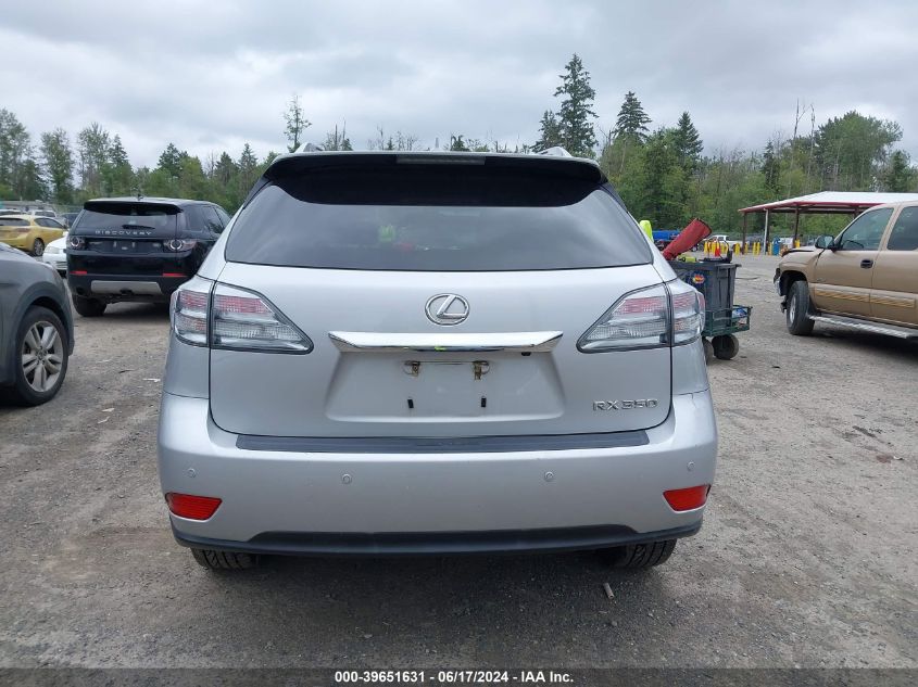 2011 Lexus Rx 350 VIN: JTJBK1BA7B2014450 Lot: 39651631