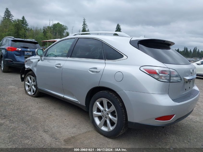 2011 Lexus Rx 350 VIN: JTJBK1BA7B2014450 Lot: 39651631