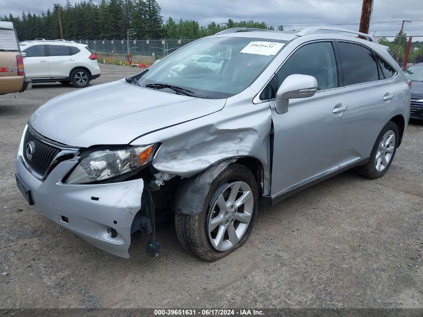 2011 Lexus Rx 350 VIN: JTJBK1BA7B2014450 Lot: 39651631