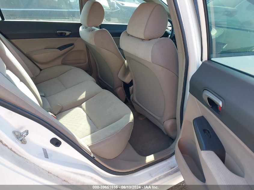 2009 Honda Civic Lx VIN: 19XFA16509E021287 Lot: 39651635