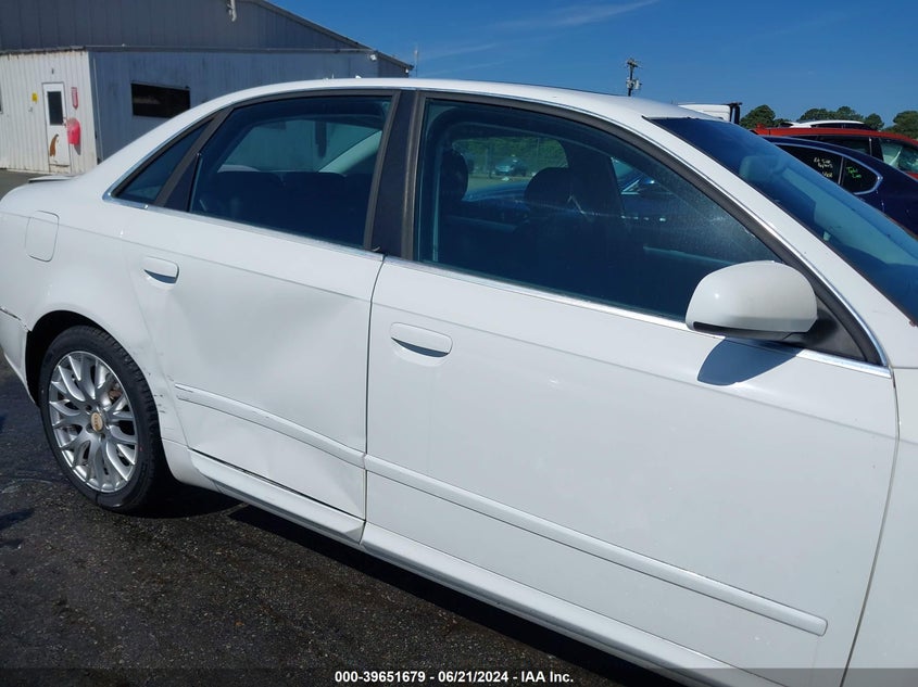 2008 Audi A4 2.0T/2.0T Special Edition VIN: WAUDF78E28A148887 Lot: 39651679