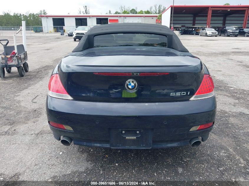 2006 BMW 650I VIN: WBAEK13466CN77639 Lot: 39651686