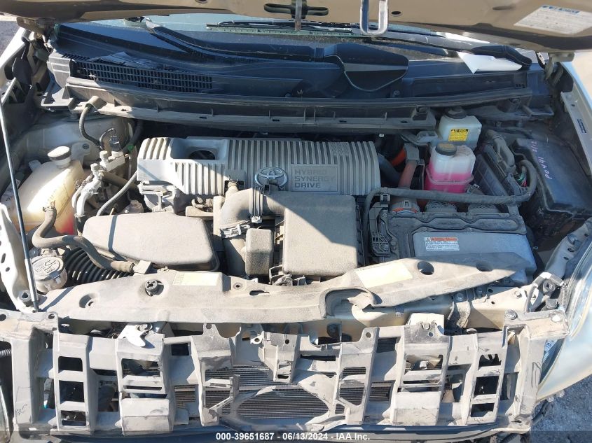 2011 Toyota Prius Two VIN: JTDKN3DU4B0302550 Lot: 39651687