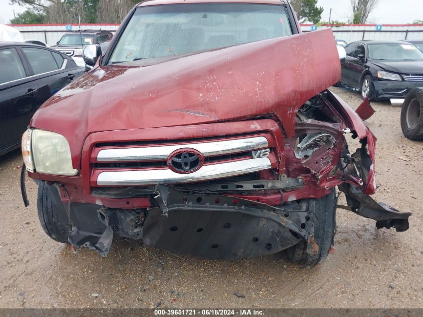 2006 Toyota Tundra Sr5 V8 VIN: 5TBET341X6S505642 Lot: 39651721